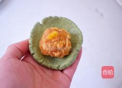 网红肉松青团的做法图解16