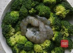 西兰花蒸虾仁的做法图解5