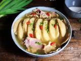 腊肉炖霉豆渣