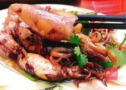 油焖小鱿鱼的做法图解4