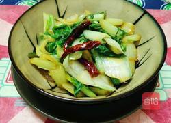 十分钟速食之炝炒小白菜的做法图解6