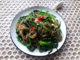 凉拌菠菜粉条