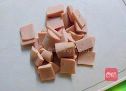 锡纸蒜蓉鲜虾金针菇火腿的做法图解3