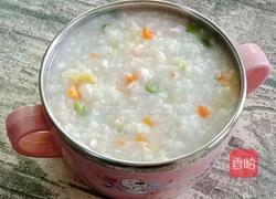 鲜虾豌豆粥 (宝宝辅食）的做法图解13