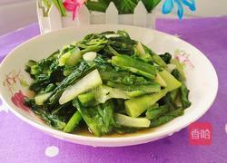 清炒油麦菜的做法图解8