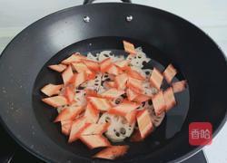 胡萝卜炒藕片的做法图解4