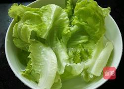 肉末生菜的做法图解1