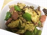 尖椒火腿鸡蛋炒肉