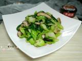 油菜炒香菇