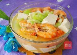 丝瓜鲜虾豆腐羹的做法图解16