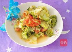 西红柿炒西兰花的做法图解14