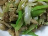 大葱炒鸡腿