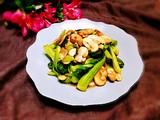 口蘑炒青菜