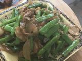 五花肉炒四季豆