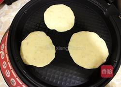 香蕉、火龙果、黑芝麻松饼的做法图解4