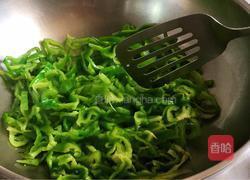 爽口尖椒炒肚丝的做法图解4