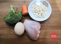 西兰花鸡肉糕的做法图解1