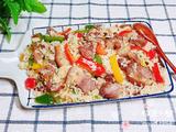 彩椒肘花肉炒饭（5分钟快手炒饭）