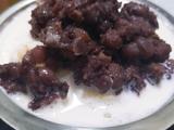 蜂蜜牛奶红豆沙冰