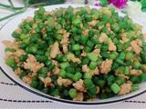 蒜苔炒肉末