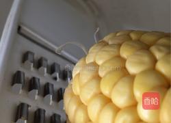 蒸玉米浆饼的做法图解1