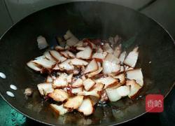 蒜苗炒薰肉的做法图解3
