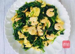 菠菜虾仁炒鸡蛋的做法图解7