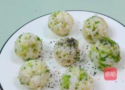 西兰花奶酪饭团的做法图解9