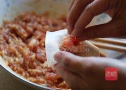 加拿大北极虾鲜肉云吞的做法图解5