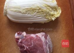 娃娃菜肉片汤的做法图解1