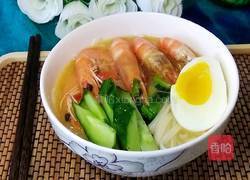 鲜虾鸡蛋面的做法图解7