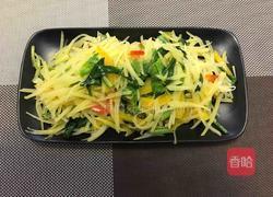 芹菜叶炒土豆丝的做法图解9