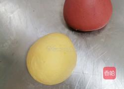 红色大理石甜馒头的做法图解3