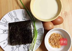 海米海苔豆浆蒸水蛋的做法图解3