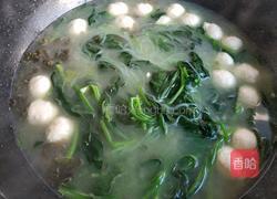 菠菜丸子粉丝汤的做法图解11