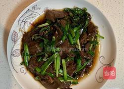 韭菜闷鸭血的做法图解3