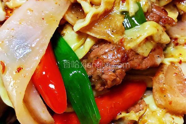 泡菜炒嫩牛肉