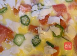 番茄鸡肉秋葵厚蛋烧的做法图解13