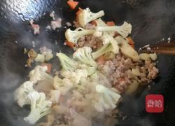 肉末花菜的做法图解5