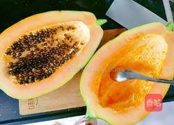 牛奶红枣木瓜炖梨的做法图解5