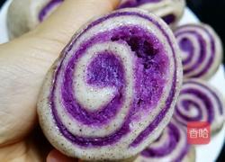 紫薯全麦营养花卷的做法图解15