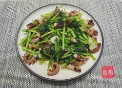章鱼炒茼蒿的做法图解9