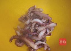 章鱼炒茼蒿的做法图解3