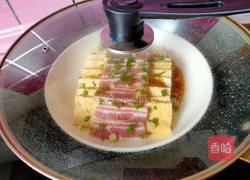 五花咸肉蒸老豆腐的做法图解12