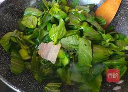 咸肉炒头薹的做法图解7