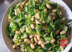 芥菜炒豆的做法图解4