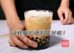 鹿角巷同款黑糖鹿丸鲜奶的做法(小兔奔跑饮品培训)的做法图解5
