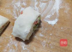 葱香火腿花卷的做法图解9