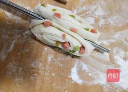 葱香火腿花卷的做法图解10