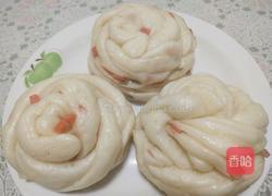 葱香火腿花卷的做法图解21